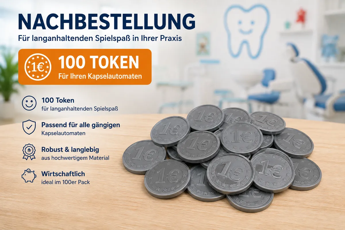 Dachs Nachfüllset mit 100 Token für den Kapselautomaten